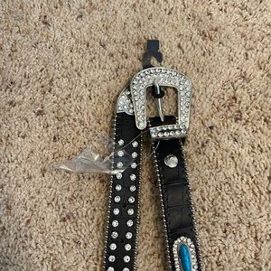 Turquoise bling belt
